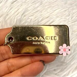 2” COACH Fob Bag Charm Hang tag Hangtag